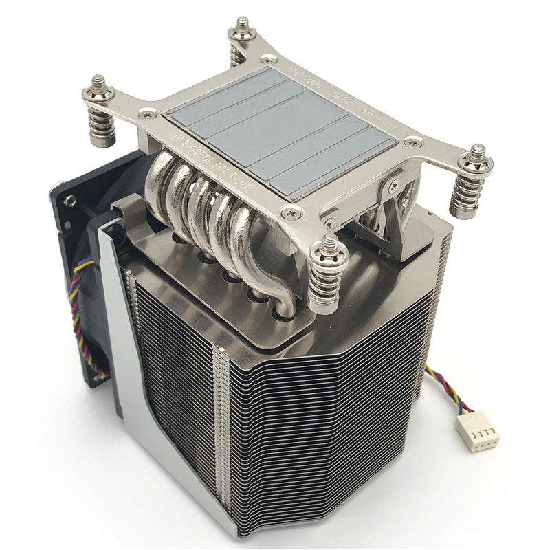 COOLSERVER LGA 2011 4U R20 Server CPU Radiator with 5 Heat Pipes Silent Cooling Fan CPU Cooler for Computer Cases TDP 165W