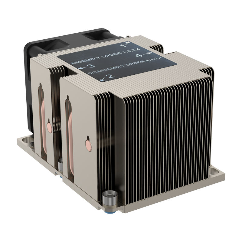 COOLSERVER Computer LGA 3647 Platform CPU Server Radiator 2u4 Heat Pipe Desktop Side Blowing Air Cooling Fan