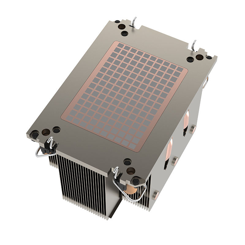 COOLSERVER 4189 2UM81 CPU Cooler Cooling Server Radiator with 5 Heat Pipe LGA 4189 Passive Heatsink for Computer TDP 300W