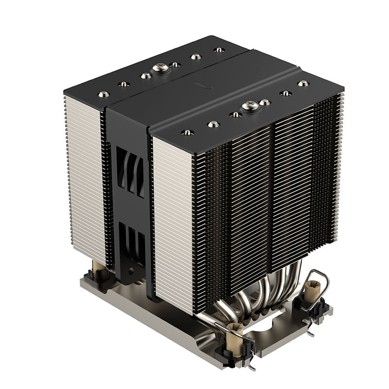 COOLSERVER LGA4189 4U M95 PRO Server Radiator CPU Heatsink 6 Heat Pipe Two Ball Bearing 128CFM Copper Aluminum Intel Cooling