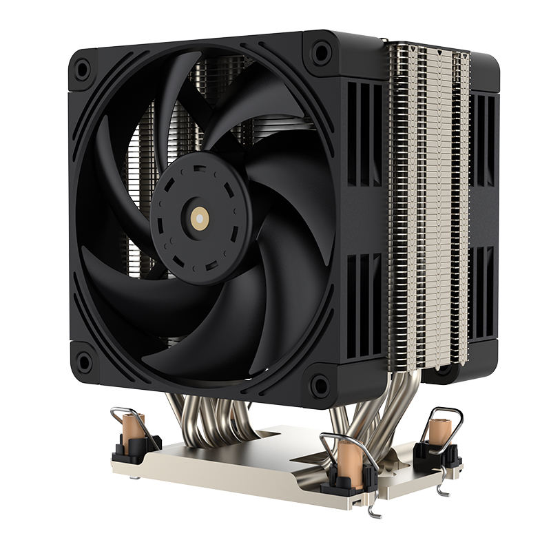 New LGA4189 4UM98 Leopard CPU Cooler 4U Server Radiator Tower Dual Fan 6 Heat Pipe Silent air Cooling TDP 400W
