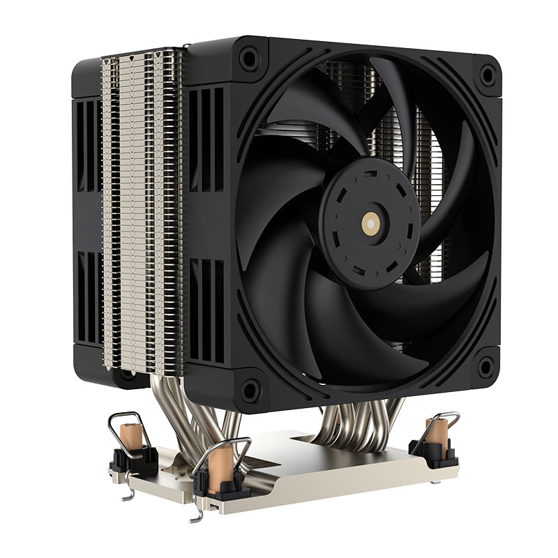 New LGA4189 4UM98 Leopard CPU Cooler 4U Server Radiator Tower Dual Fan 6 Heat Pipe Silent air Cooling TDP 400W