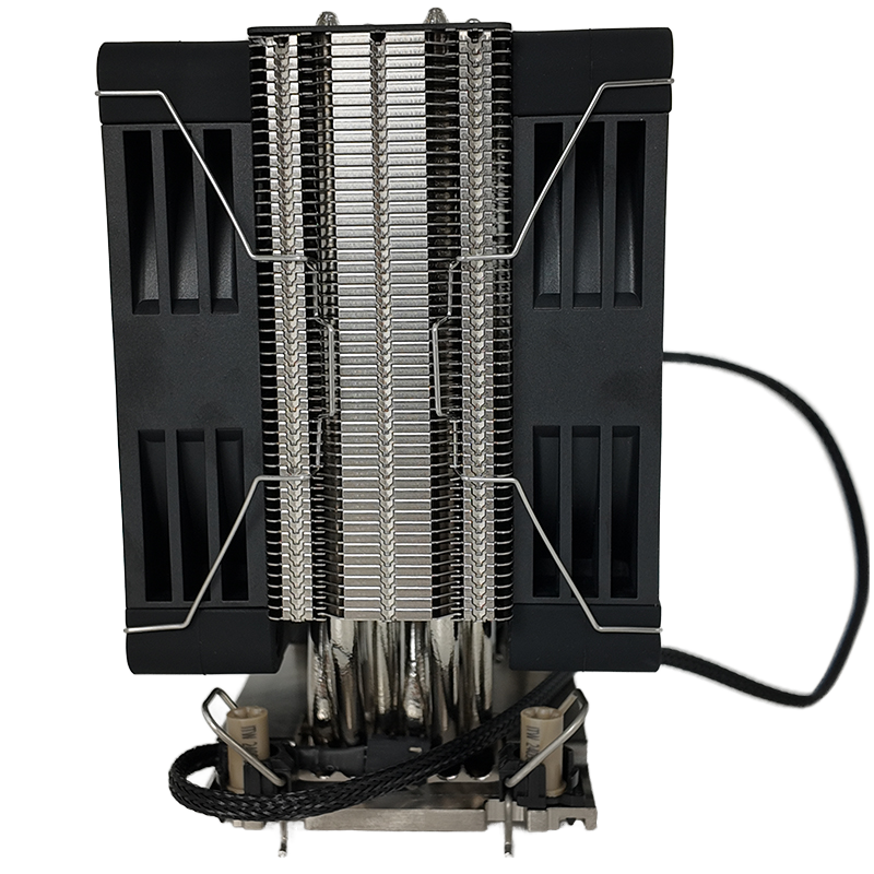 New LGA4189 4UM98 Leopard CPU Cooler 4U Server Radiator Tower Dual Fan 6 Heat Pipe Silent air Cooling TDP 400W