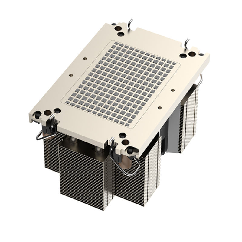 Coolserver CS-4677-2UM87 5 Heat Pipe LGA CPU Cooler Two Ball Bearing 2U 4pin Copper Aluminum 3000-11000RPM TDP 385W