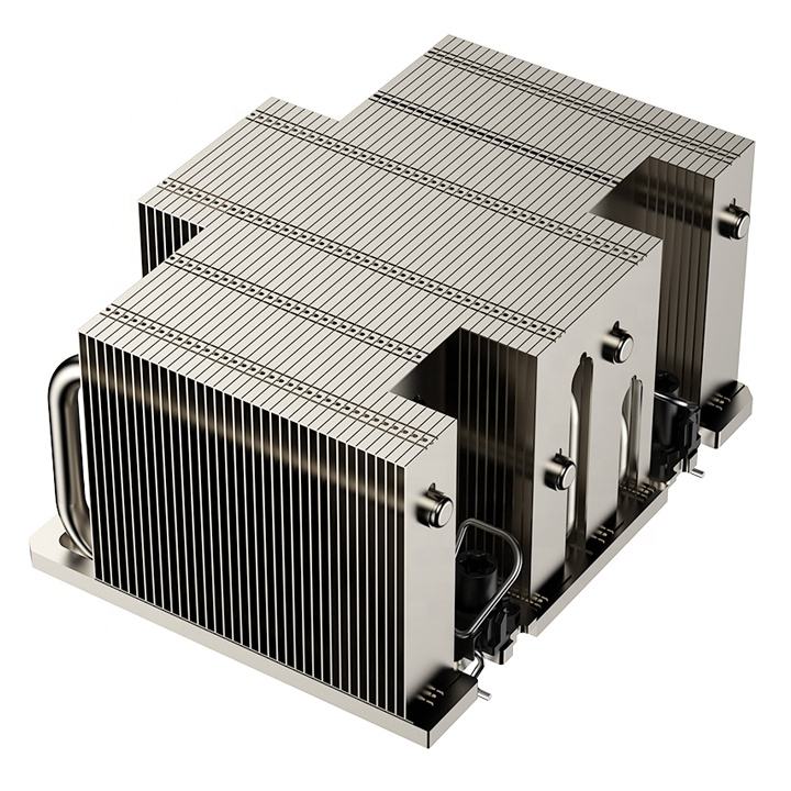 COOLSERVER CS-7529-2UA21-P LGA7529 2UA21 Server Heatsink CPU Cooler Copper Aluminum Deep Cooling Computer Case TDP 450W 4pin Fan