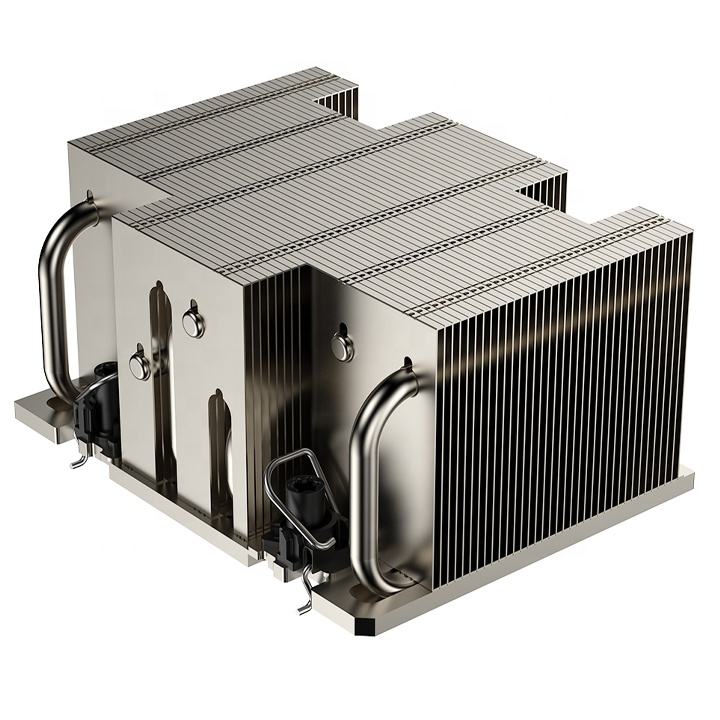 COOLSERVER CS-7529-2UA21-P LGA7529 2UA21 Server Heatsink CPU Cooler Copper Aluminum Deep Cooling Computer Case TDP 450W 4pin Fan