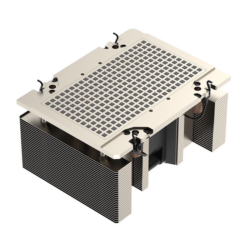COOLSERVER CS-7529-2UA22 Server CPU Heatsink 6 Heat Pipes Two Ball Bearing Copper Aluminum Deep Cooling TDP 450W Computer Case