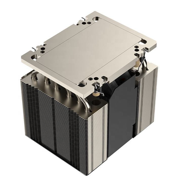 COOLSERVER LGA 7529 4UM95 Server CPU Cooler 6 Heat Pipes Copper & Aluminum Bottom Two Ball Bearing PWM Fan TDP 500W