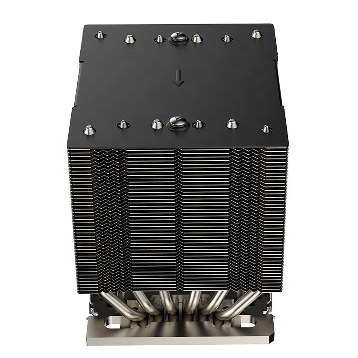 COOLSERVER LGA 7529 4UM95 Server CPU Cooler 6 Heat Pipes Copper & Aluminum Bottom Two Ball Bearing PWM Fan TDP 500W