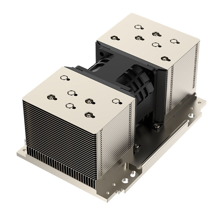 COOLSERVER CS-9324-2UA36 Server CPU Heatsink 7 Heat Pipes Copper Bottom Two Ball Bearing PWM Fan TDP 550W for Computer Case