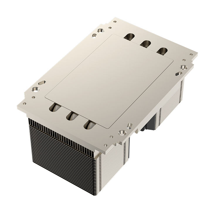 COOLSERVER CS-9324-2UA36 Server CPU Heatsink 7 Heat Pipes Copper Bottom Two Ball Bearing PWM Fan TDP 550W for Computer Case