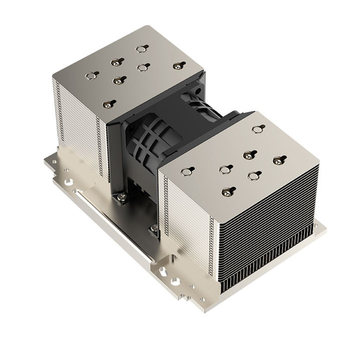 COOLSERVER CS-9324-2UA36 Server CPU Heatsink 7 Heat Pipes Copper Bottom Two Ball Bearing PWM Fan TDP 550W for Computer Case
