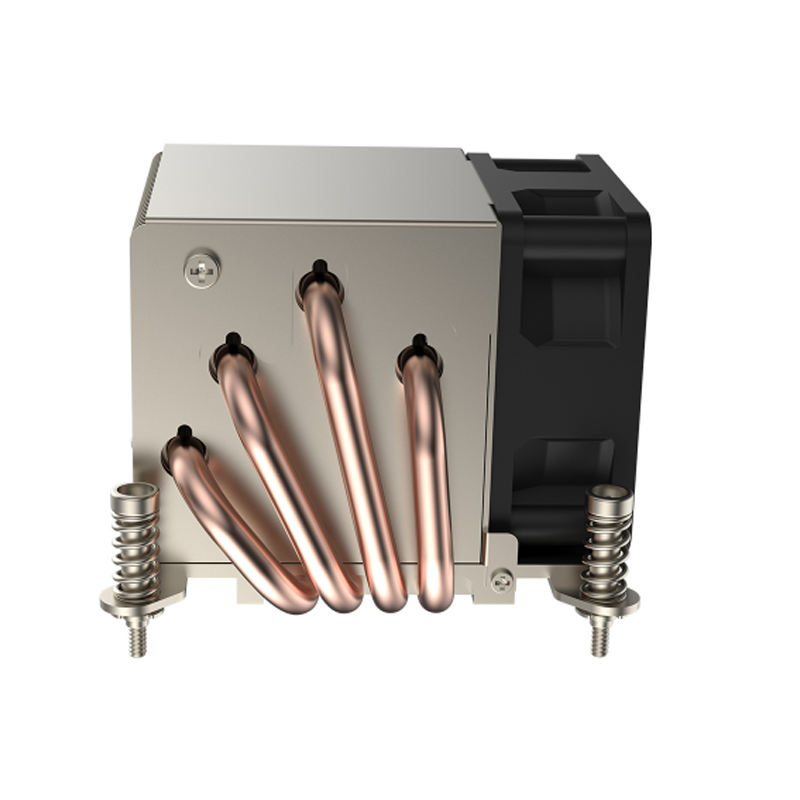 COOLSERVER for AM4 2UR64 160W TDP Copper Heatsink CPU Cooler with 4 Heat Pipes 6800RPM Fan Speed for Computer Case