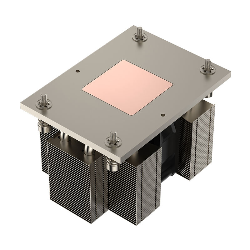 COOLSERVER AM5 2UM87 Server CPU Cooler 5 Heat Pipe Heat Sink 2U Computer Case Copper Bottom TDP 185W Two Ball Bearing 62CFM