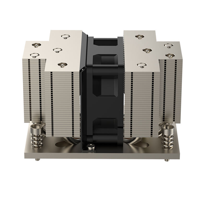 COOLSERVER AM5 2UM87 Server CPU Cooler 5 Heat Pipe Heat Sink 2U Computer Case Copper Bottom TDP 185W Two Ball Bearing 62CFM