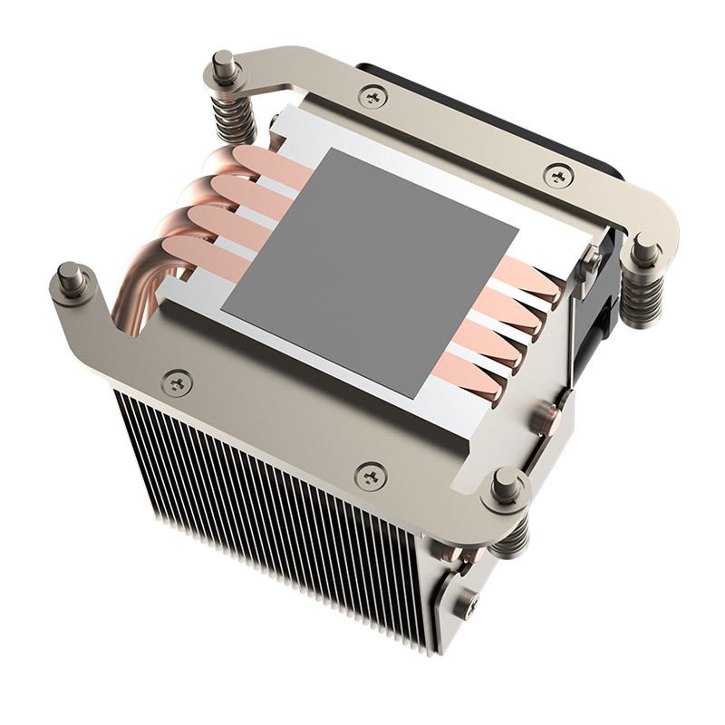 Coolserver CS-AM5-2UR64 AM5 CPU Server Radiator 4 Heat Pipe 2U 4pin Silent 34.50CFM Copper Aluminum Two Ball Bearing TDP 160W