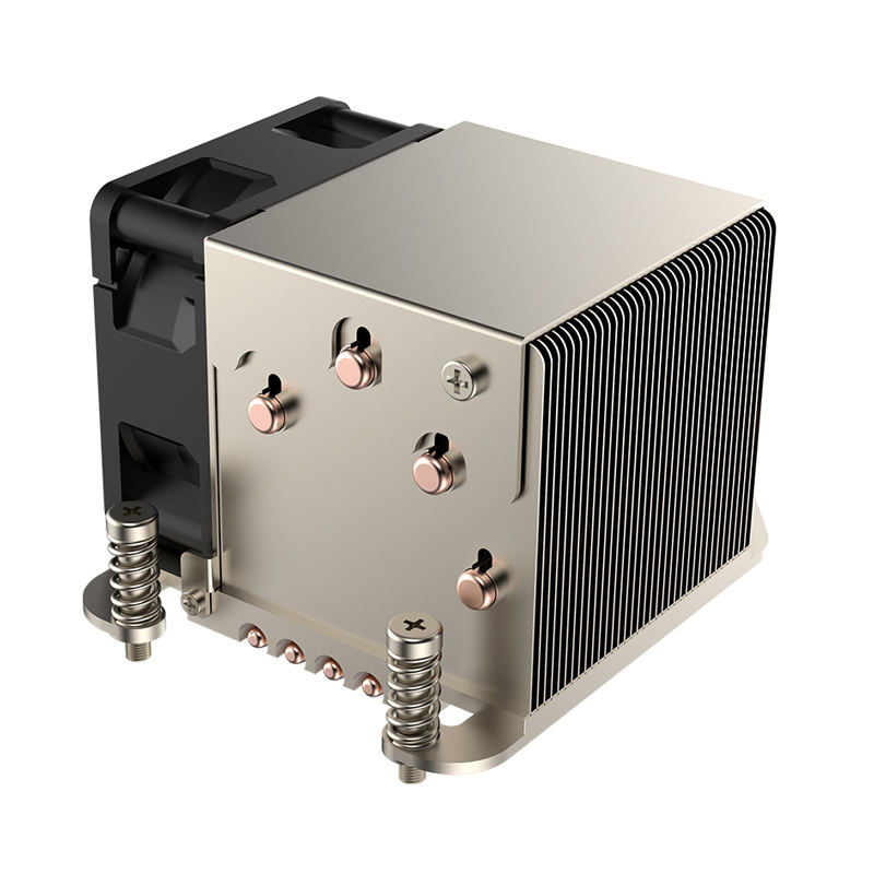 Coolserver CS-AM5-2UR64 AM5 CPU Server Radiator 4 Heat Pipe 2U 4pin Silent 34.50CFM Copper Aluminum Two Ball Bearing TDP 160W