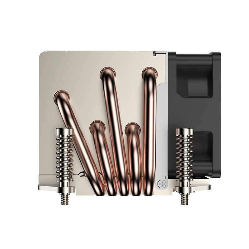 COOLSERVER CS-AM5-2UR65 2U Server CPU Cooler 5 Heat Pipes Copper Aluminum Bottom 165W Quiet Computer Case Two Ball Bearing