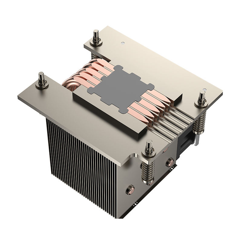 COOLSERVER CS-AM5-2UR67 CPU Cooler 5 Heat Pipes Heat Sink AM5 2U Computer Case Motherboard Copper Bottom TDP200W