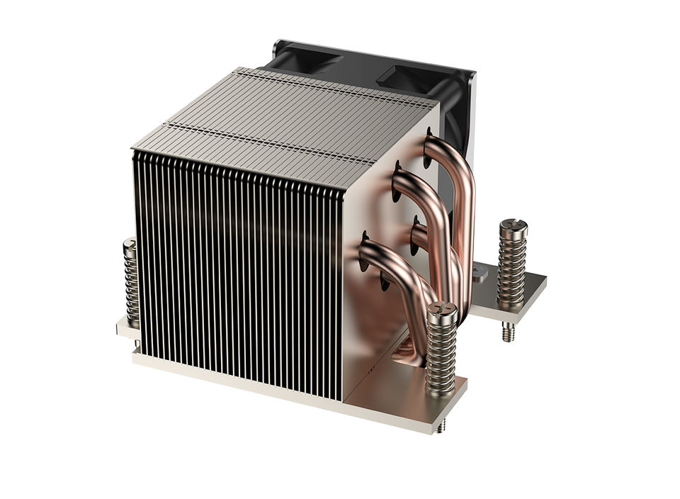 COOLSERVER CS-AM5-2UR67 CPU Cooler 5 Heat Pipes Heat Sink AM5 2U Computer Case Motherboard Copper Bottom TDP200W