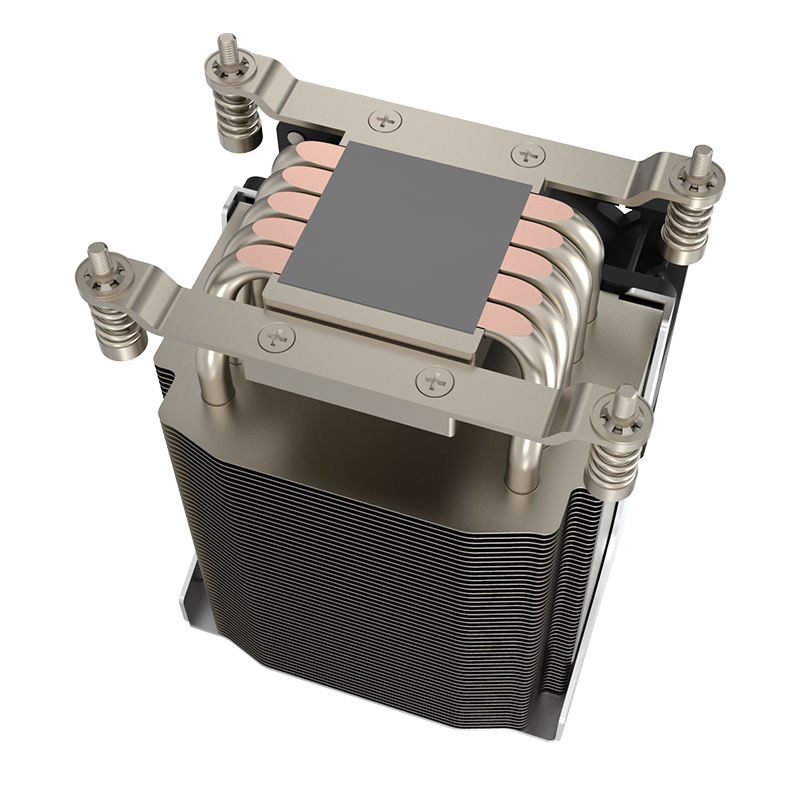 CoolServer AM4 AM5 R22 4U Active CPU Cooler Thermal Simulation Customizable PWM 4-Pin Heatsink Cooling Computer Cases TDP 200W