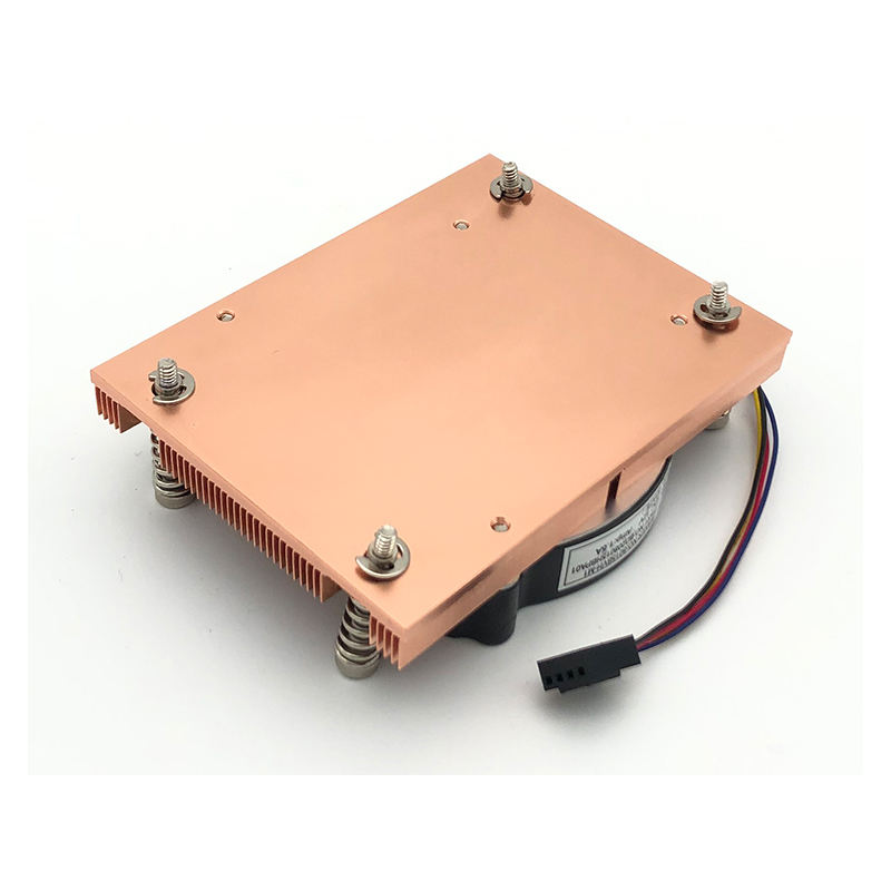COOLSERVER 1U Desktop Computer CPU Radial Cooler Multi-Platform Air Cooling Pure Copper AM4 Temperature Control Fan