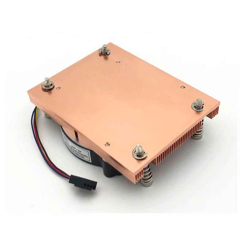 COOLSERVER 1U Desktop Computer CPU Radial Cooler Multi-Platform Air Cooling Pure Copper AM4 Temperature Control Fan