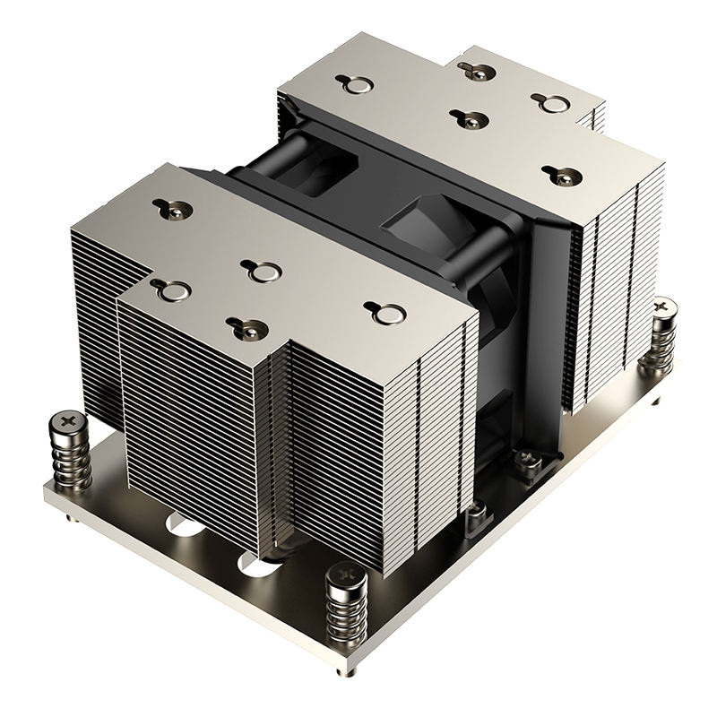 COOLSERVER Ampere Altra LGA4926 2U A87 Server CPU Heatsink Two Ball Bearing Low Noise Copper TDP 320W for Computer Case