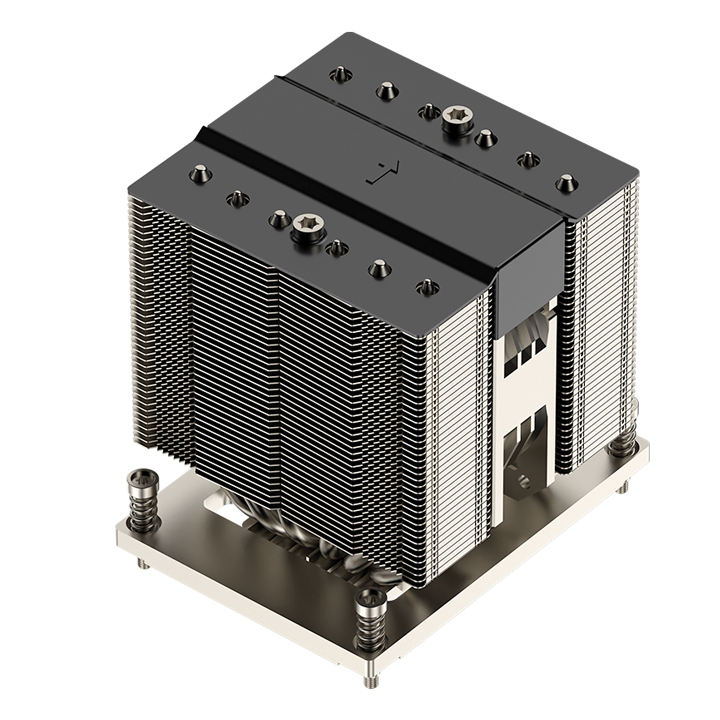 COOLSERVER LGA5964-4U M95 PRO Server CPU Heatsink Two Ball Bearing Copper Aluminum 12V DC PWM Computer Case Cooling TDP 350W Fan