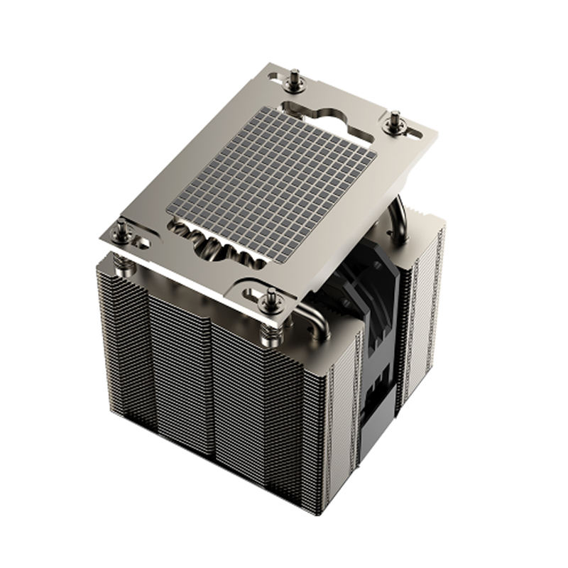COOLSERVER 4UM97 for SP3 Multi-platform Radiator 5 Heat Pipe CPU Air Cooler Cooling Fan Computer Case TDP 380W 90X90X25MM Two
