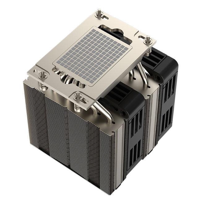 COOLSERVER CS-SP3-4UM99 Desktop Server CPU Cooler 6 Heat Pipes Copper Aluminum Low Noise Heatsink Two Ball Bearing TDP 420W