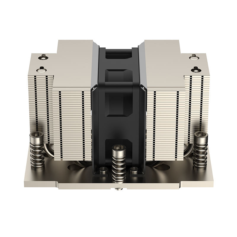 Supporting AMD SP5 Platform 5 Heat Pipe Copper Bottom CPU Heat Sink with New Cooling Fan 2U Server Stylish and Cool