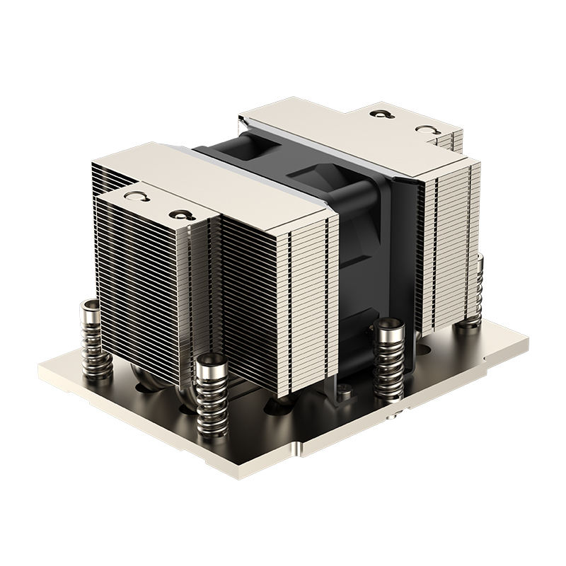 Supporting AMD SP5 Platform 5 Heat Pipe Copper Bottom CPU Heat Sink with New Cooling Fan 2U Server Stylish and Cool