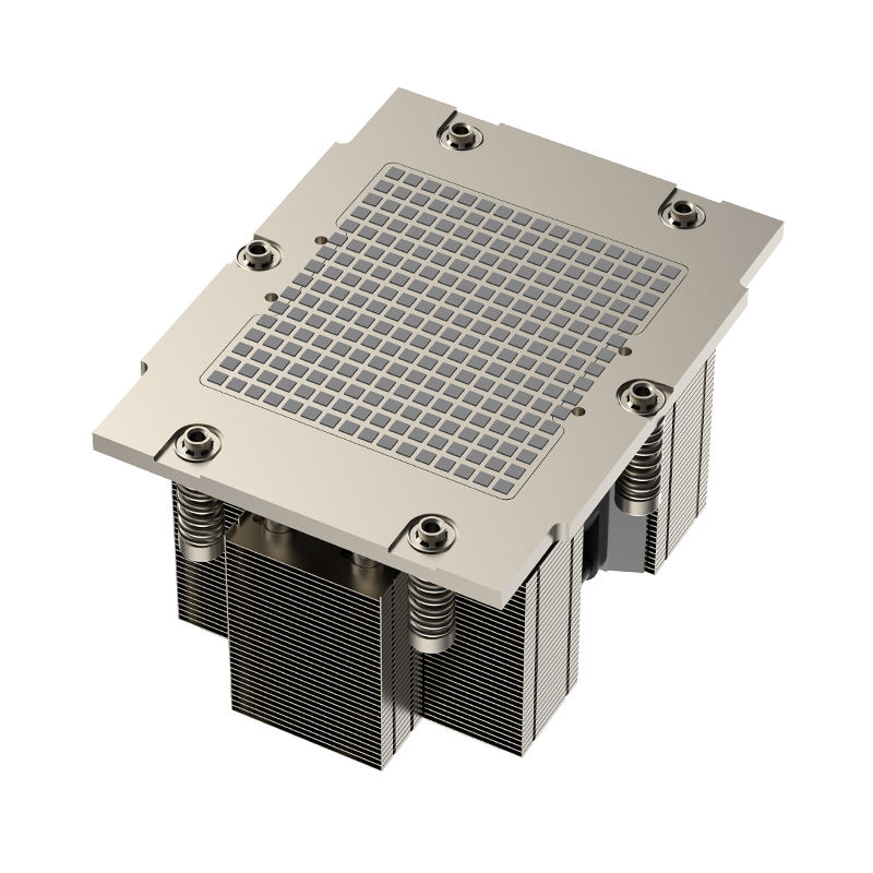 Supporting AMD SP5 Platform 5 Heat Pipe Copper Bottom CPU Heat Sink with New Cooling Fan 2U Server Stylish and Cool