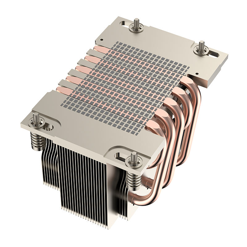 Multi-Platform Heat Sink 5 Heat Pipes New 2U Server Air CPU Cooler Cooling Computer Radiator Copper Bottom for SP6 AMD TDP 350W