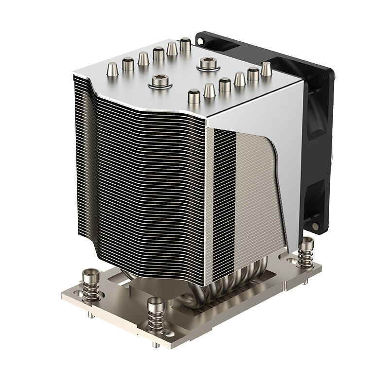 COOLSERVER T42 4U Server AMD SP6 CPU Heat Sink 6 Heat Pipe Computer Copper Bottom for 4u Server New CPU Fan