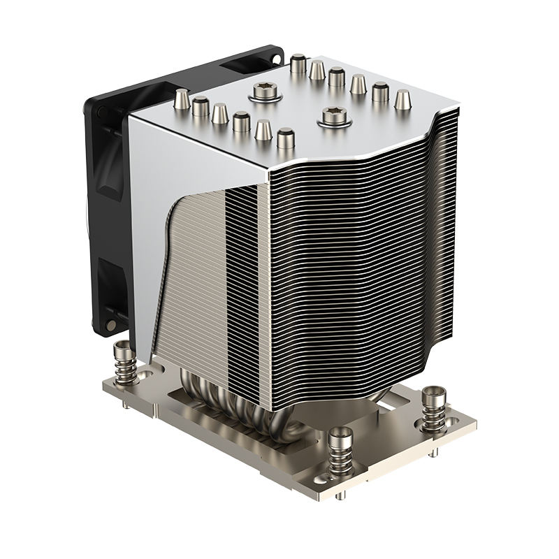 COOLSERVER T42 4U Server AMD SP6 CPU Heat Sink 6 Heat Pipe Computer Copper Bottom for 4u Server New CPU Fan