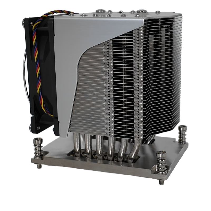 COOLSERVER T42 4U Server AMD SP6 CPU Heat Sink 6 Heat Pipe Computer Copper Bottom for 4u Server New CPU Fan