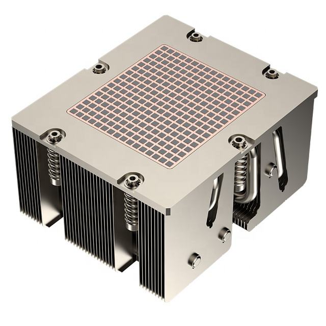 COOLSERVER CS-SP7-2US21 Server CPU Cooler 6 Heat Pipes Copper Aluminum Heatsink Supports for SP7 Motherboard Computer Case TDP
