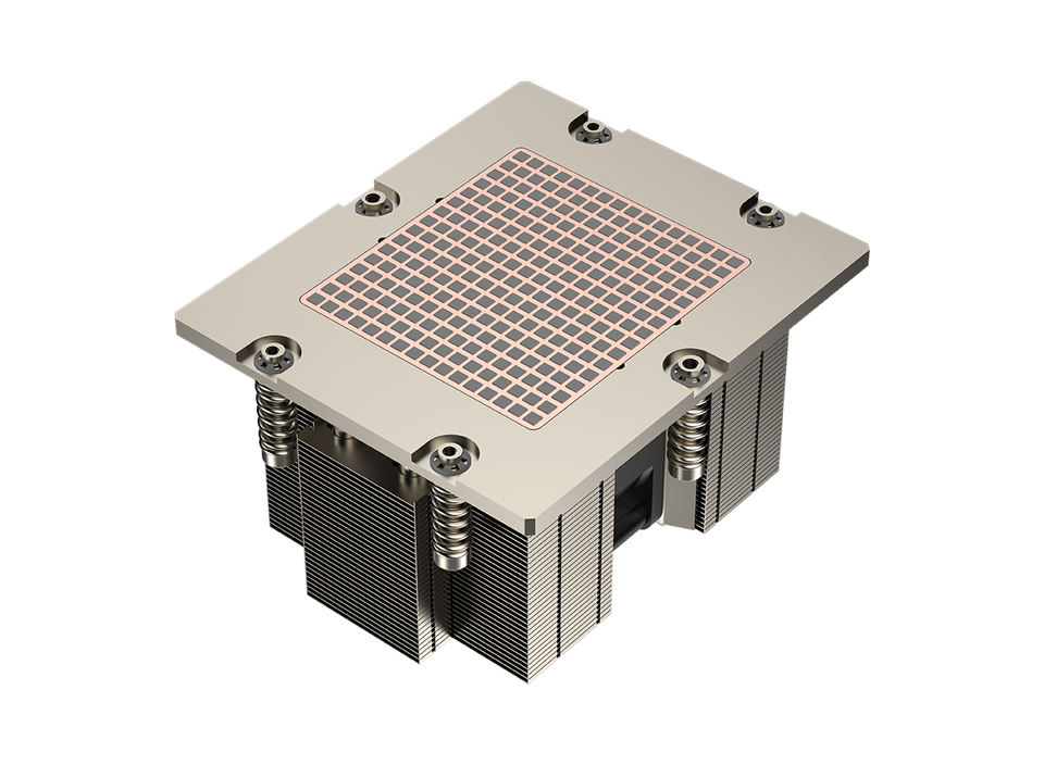 COOLSERVER SP7 2US87 Server CPU Cooler 5 Heat Pipes Copper Bottom Two Ball Bearing PWM Fan TDP 400W for Computer Case