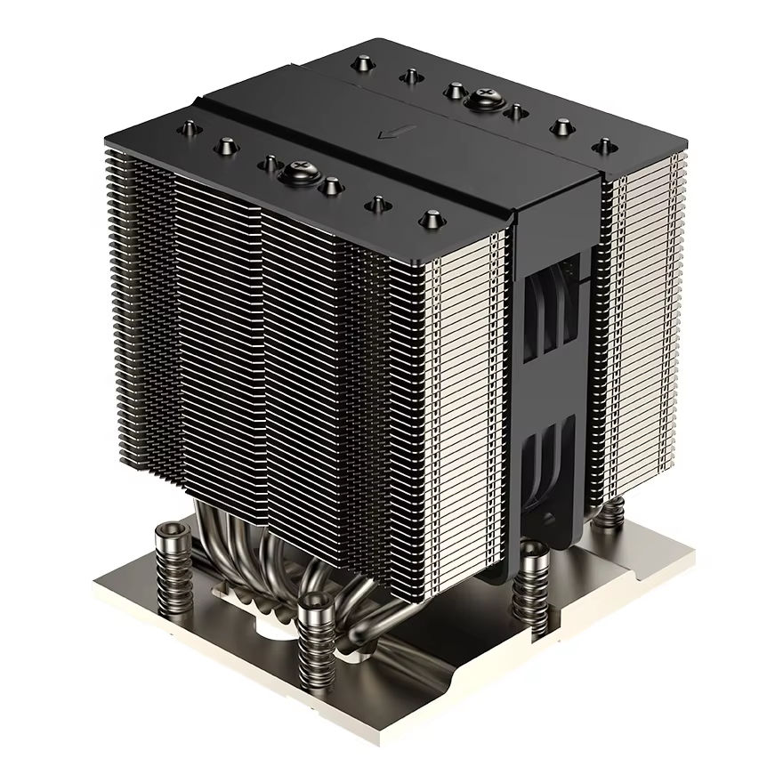 COOLSERVER SP7 4UM95 PRO Server CPU Cooler 6 Heat Pipe Copper Bottom Two Ball Bearing PWM Fan Supports for SP7 Motherboard