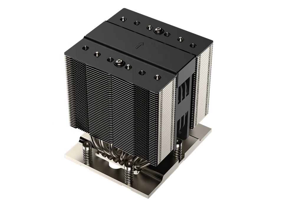 COOLSERVER SP7 4UM95 PRO Server CPU Cooler 6 Heat Pipe Copper Bottom Two Ball Bearing PWM Fan Supports for SP7 Motherboard