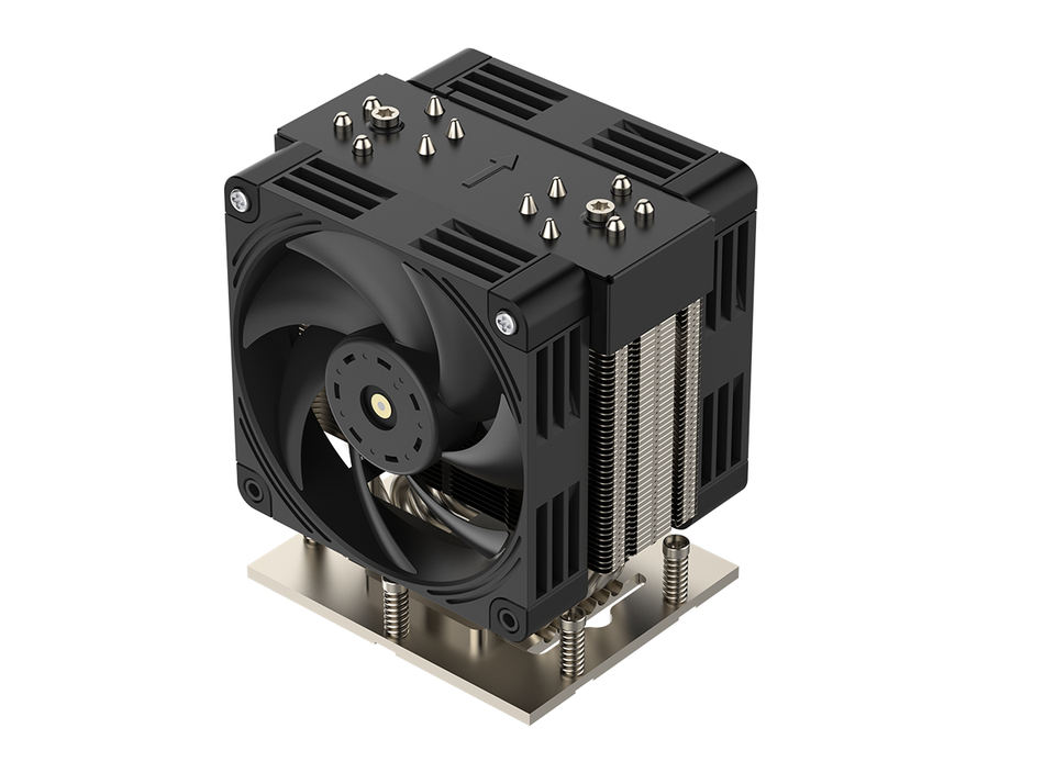 COOLSERVER SP7 4UM98 CPU Cooler 6 Heat Pipes Copper Bottom Two Ball Bearing PWM Fan TDP 400W for SP7 Motherboard Computer