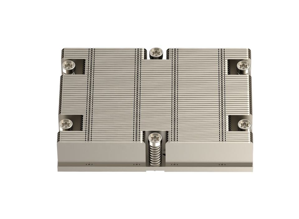 COOLSERVER SP8 1US11 CPU Heatsink 4 Heat Pipes Copper & Aluminum Bottom TDP 260W 12V DC 4-Pin PWM Fan for Computer Case Servers