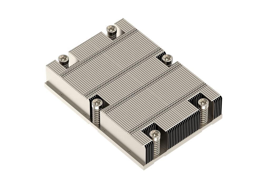 COOLSERVER SP8 1US11 CPU Heatsink 4 Heat Pipes Copper & Aluminum Bottom TDP 260W 12V DC 4-Pin PWM Fan for Computer Case Servers