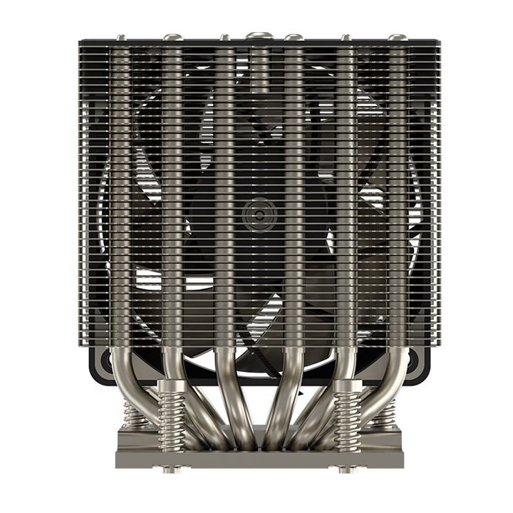 COOLSERVER CS-SP8-4UM95 Server CPU Cooler 6 Heat Pipes Copper Bottom Two Ball Bearing PWM Fan 98CFM TDP 380W for Computer Case