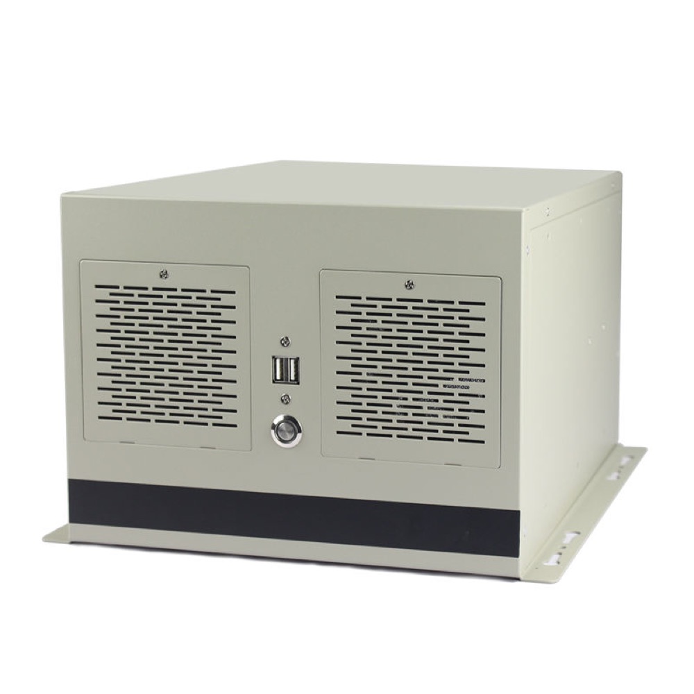 Industrial ITX Wall-Mounted Case with 4PCIE 6*COM Port ATX PSU MATX MB Support Stock Chassis up to 160mm CPU Cooler