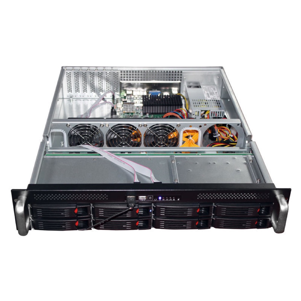 R255-8 2U Hot-Swap Storage Chassis with 10-Bay Option