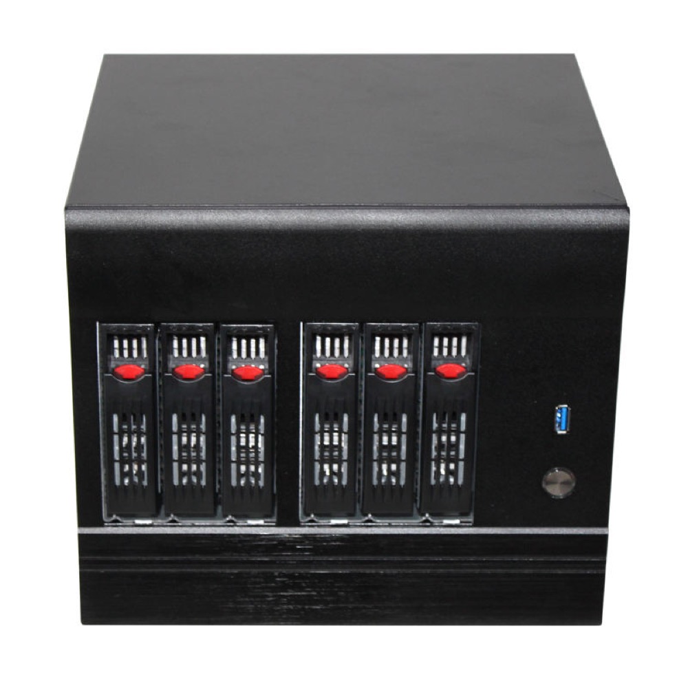 N6 6-Bay Mini-ITX NAS Chassis with 250W PSU