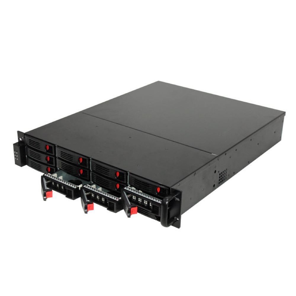 R255-12 2U 12-Bay Hot-Swap Storage Chassis with 1U/2U PSU